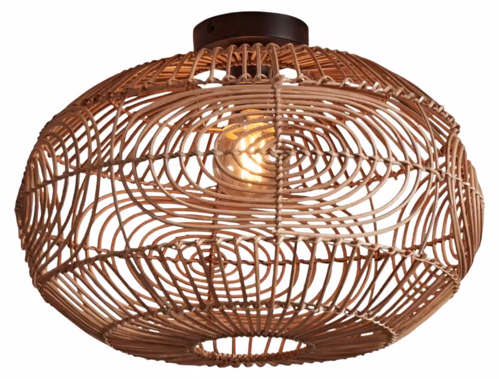 GOOD&MOJO - Lampada da soffitto Madeira - Rattan - Ø48cm