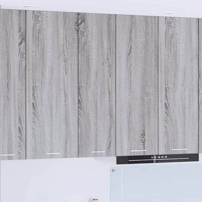 Armadio pensile da cucina vidaXL Grigio, moderno con ante a battente e ripiani interni, L/P/H: 30 x 31 x 100 cm