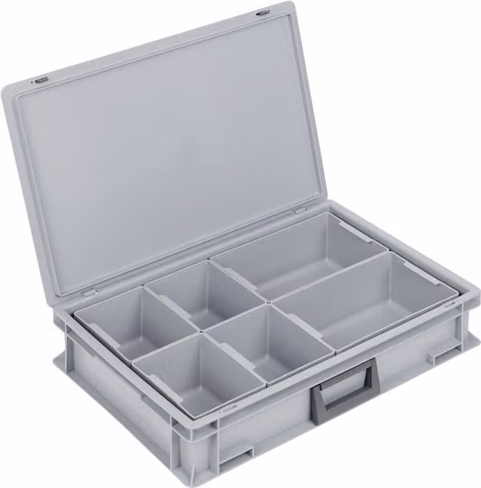 Valigia Lockweiler in plastica L600xL400xH133 mm PP 1 maniglia - BL-139224110118-3