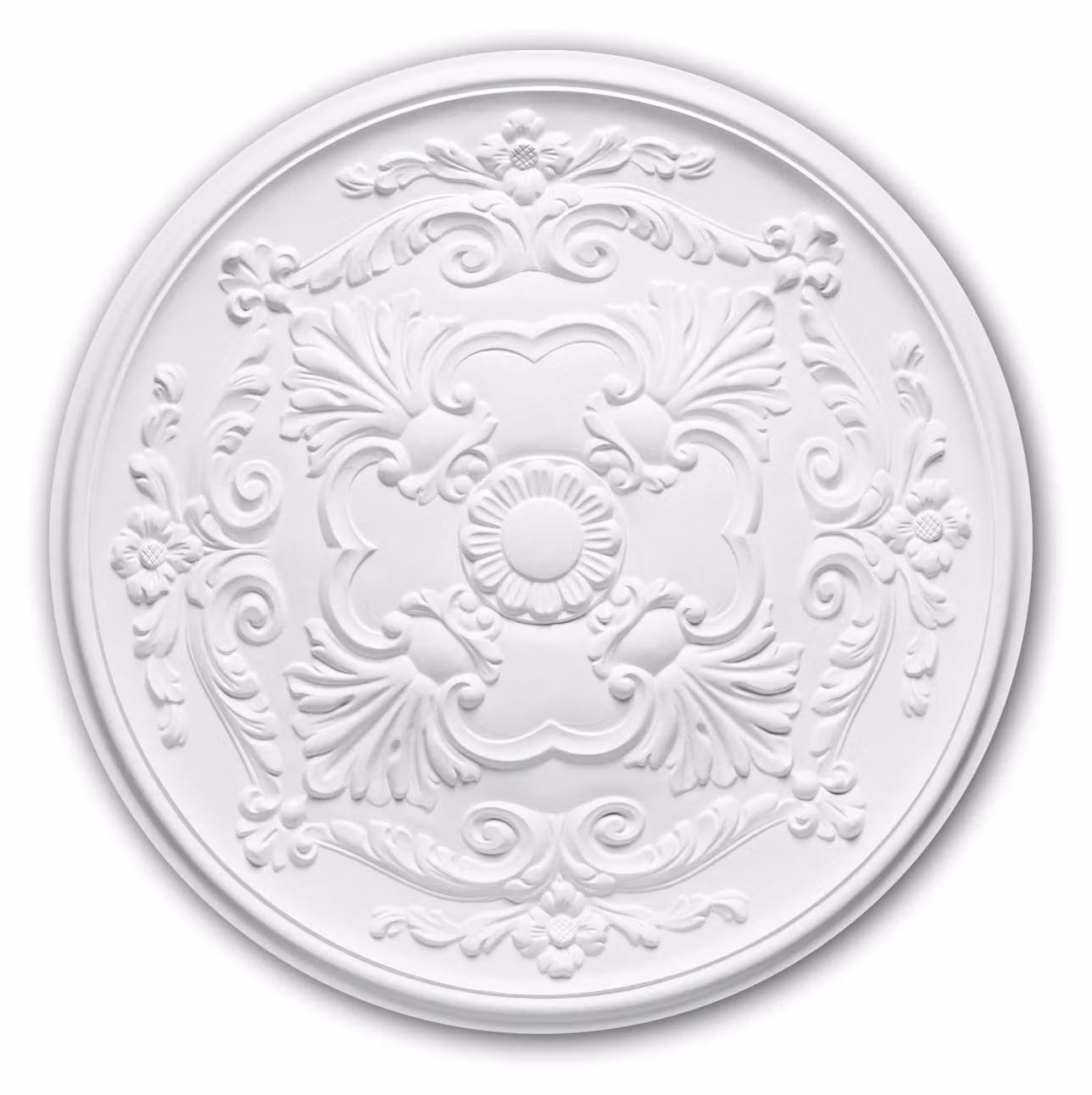 Rosone da soffitto Profhome 156024 stile neo impero Ø 49,6 cm