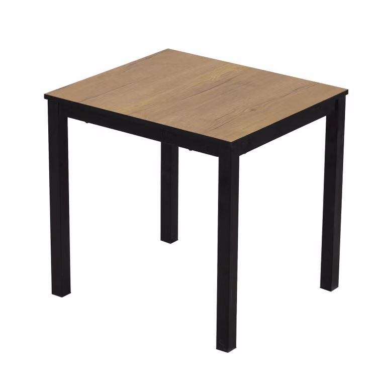 Tavolo allungabile 80-120 cm | tavolo da pranzo per 4-6 persone cucina moderna e sala da pranzo design in legno colore: rovere