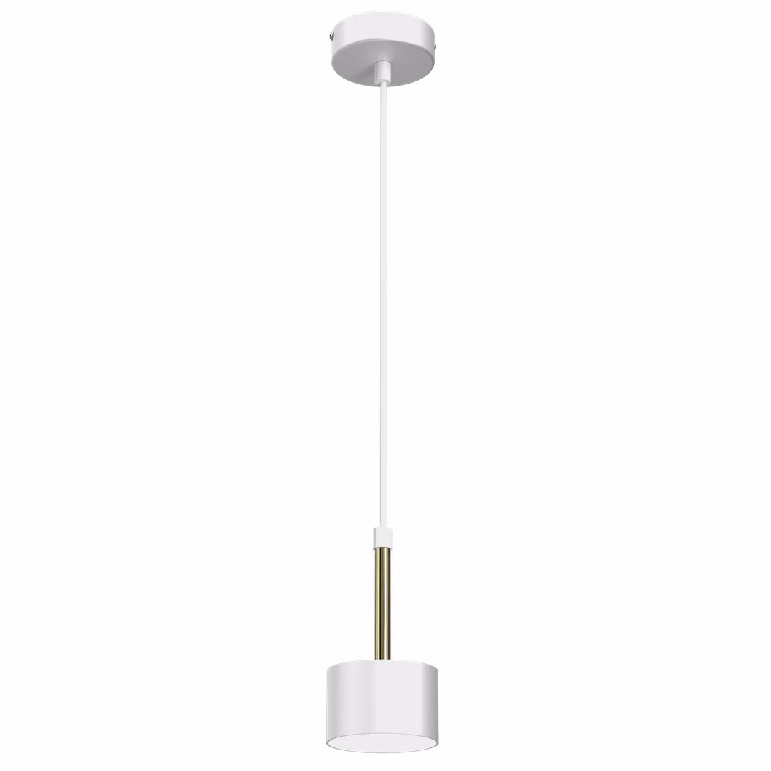 Lampada a sospensione Milagro ARENA, 1 attacco GX53, colore bianco e dettagli dorati