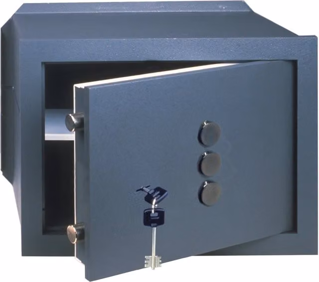 Cassaforte a combinatore Cisa 82210.40 in acciaio inossidabile colore antracite L: 42 cm, P: 20 cm, H: 30 cm