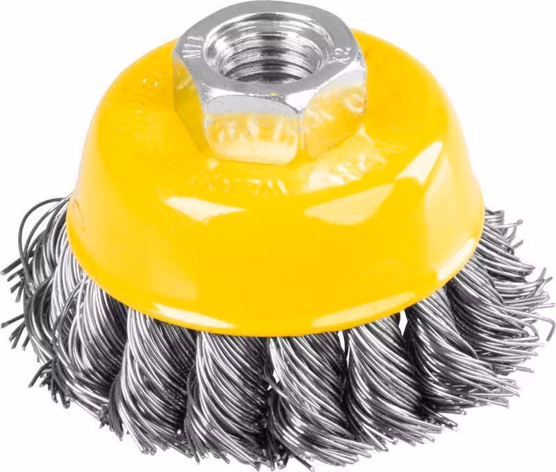 Spazzola Strend Pro TCB-500 65 mm, a tazza, a treccia, M14x2, filo 0,35 mm