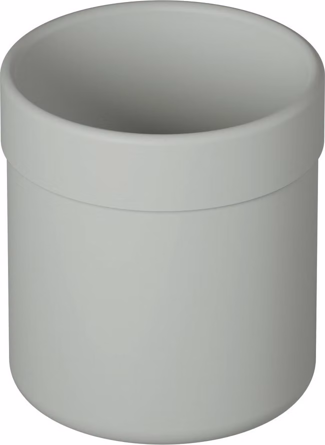 Tazza HEWI Ser 477 in poliammide, opaca, fondo piatto grigio roccia