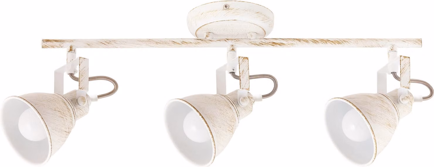 Rabalux 5968 Faretto da soffitto a 3 punti luce Vivienne, E14, bianco, stile vintage/romantico