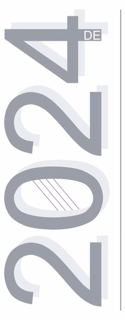Calendario per la pianificazione - Design semplice, anno 2024