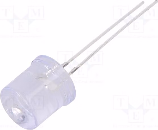 2 LED, 10 mm, OSY5PAA6A1A, diodi LED a foro passante, 10 mm, giallo, 100°, 1120÷1560 mcd
