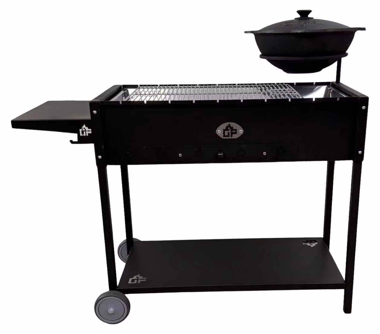 Set Mangal Batyr 80: griglia per shashlik da 80 cm con griglia Kasan da 8 litri