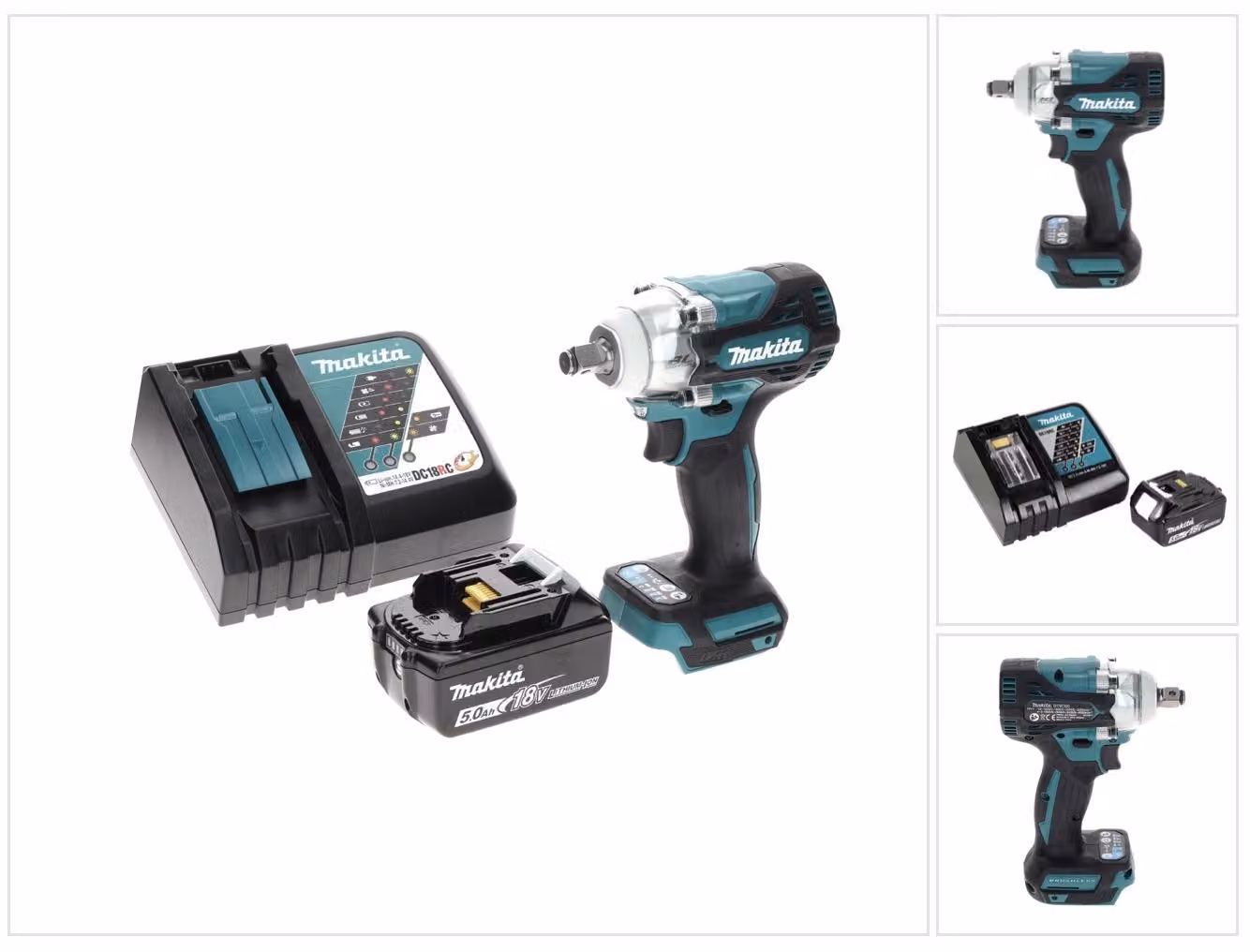 Makita DTW 300 RT1 Avvitatore ad impulsi a batteria 18V 330Nm + 1x Batteria 5,0 Ah + Caricabatterie