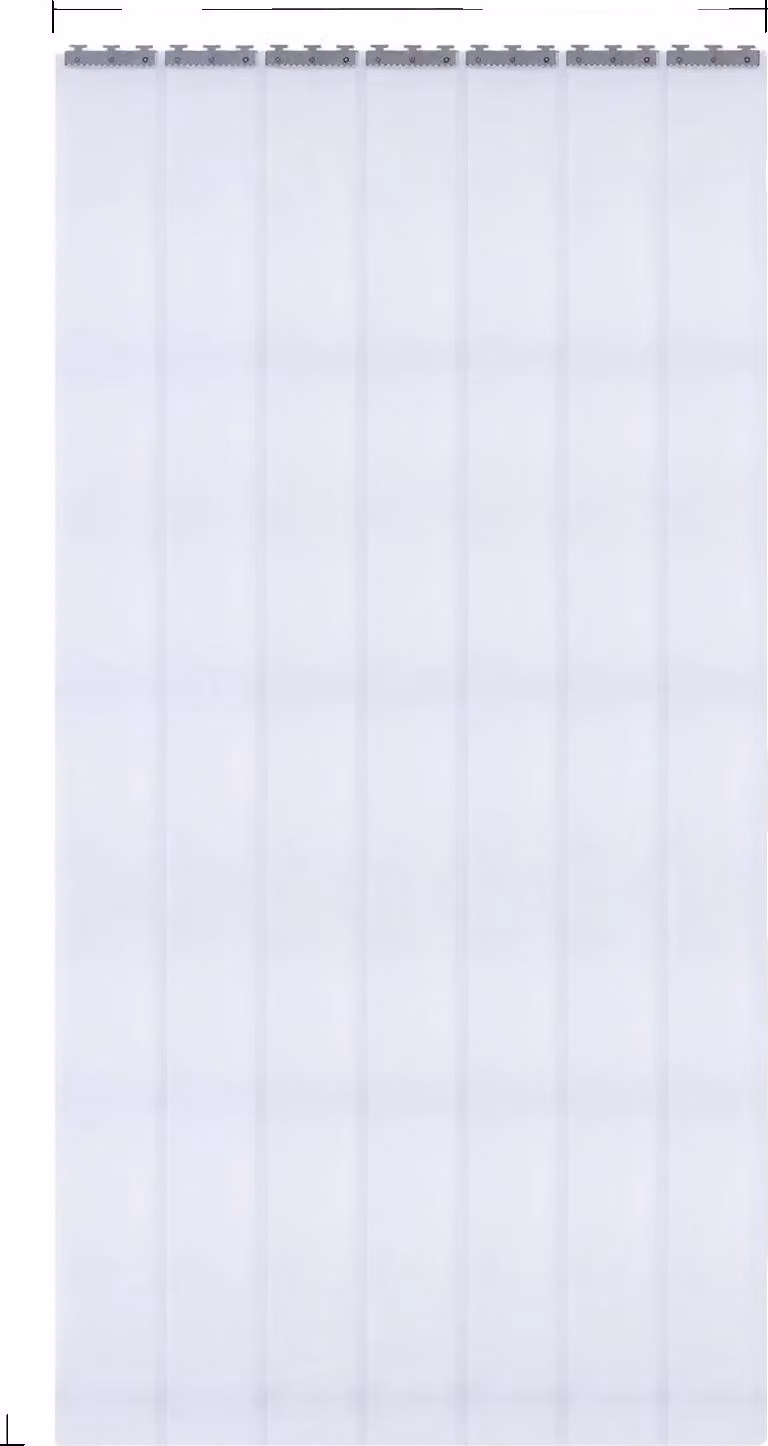 Tende per porte d'ingresso, resistenti al vento e impermeabili, colore bianco