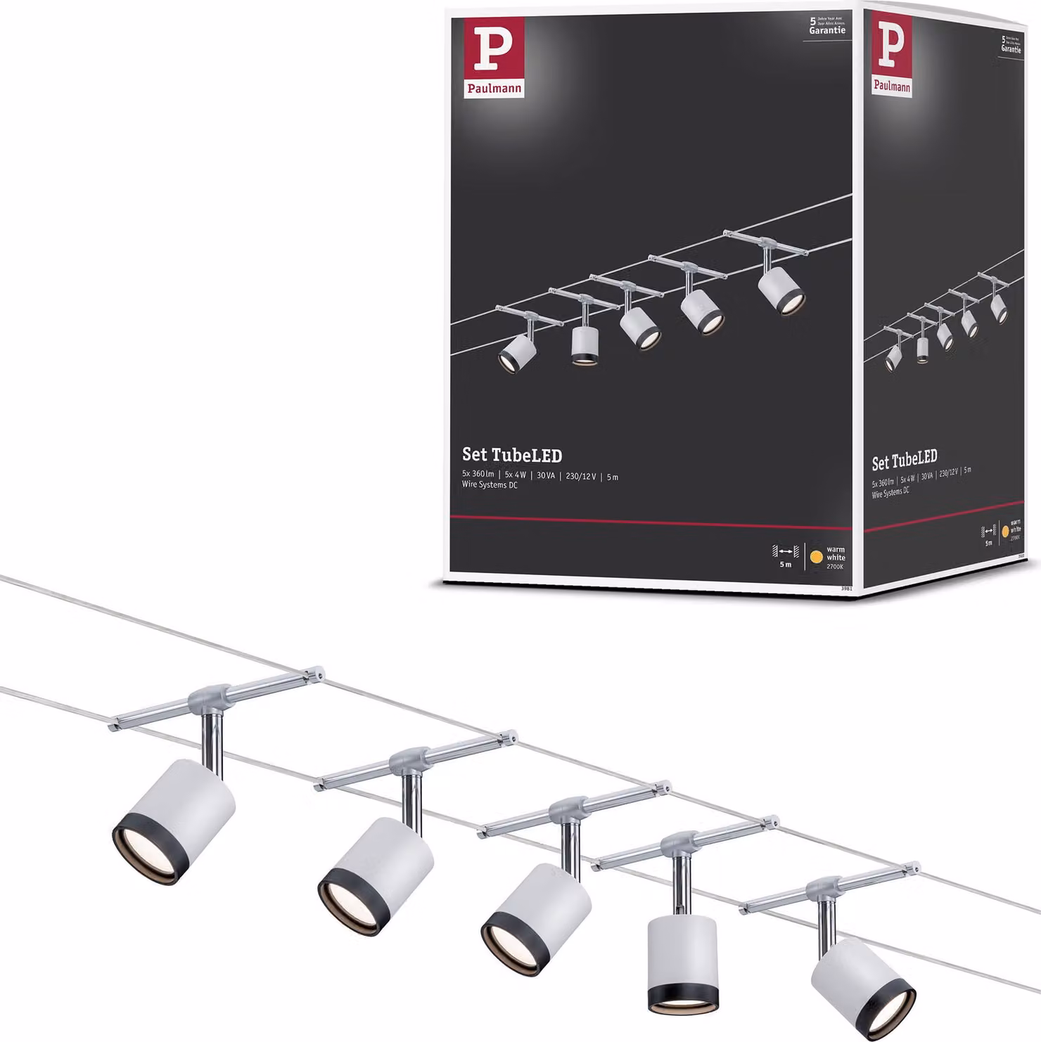Sistema di cavi LED Paulmann Set base TubeLED