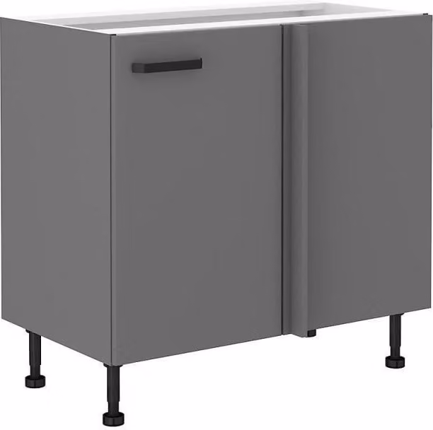 Mobile angolare allungabile NELJA - larghezza 105 cm, antracite
