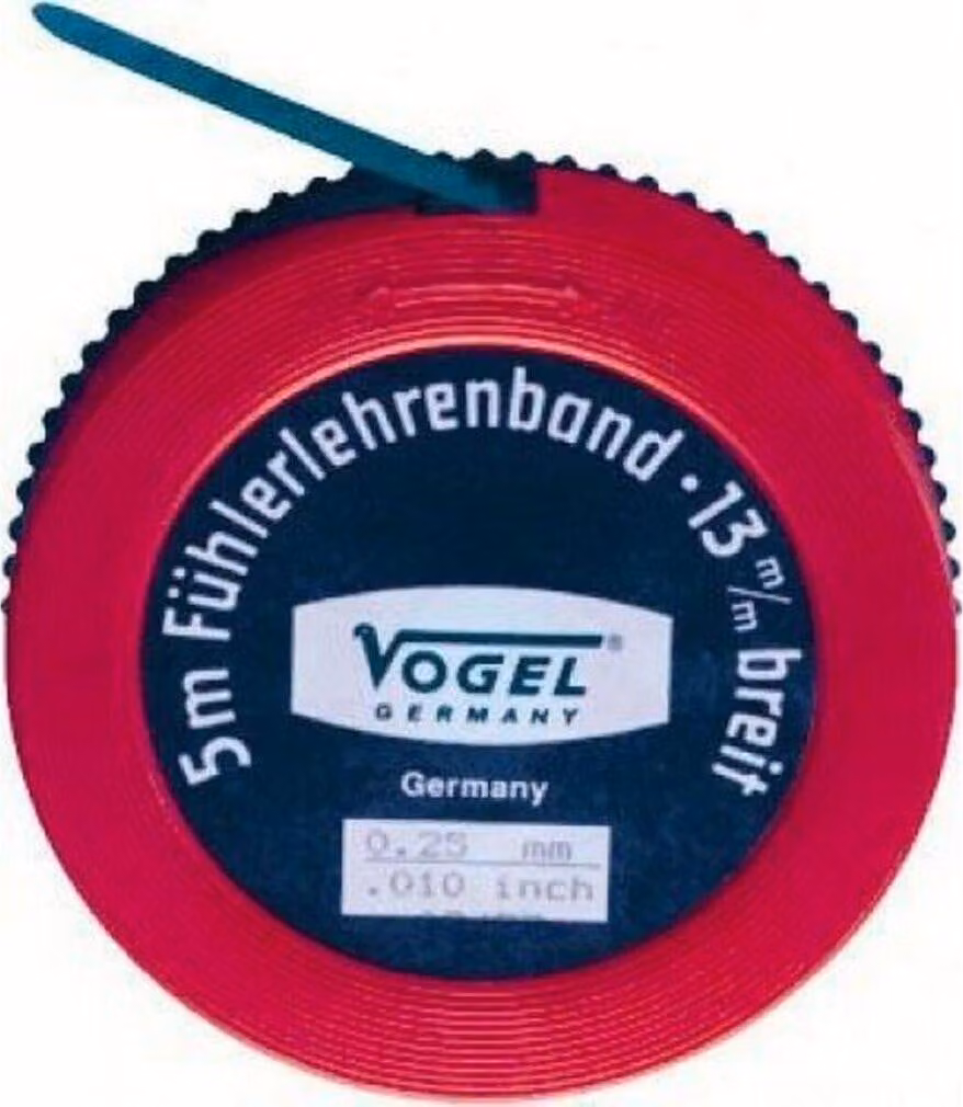 Vogel Germany Fühlerlehrenband 5 Meter Messbereich 0,05 mm gehärteter Federstahl