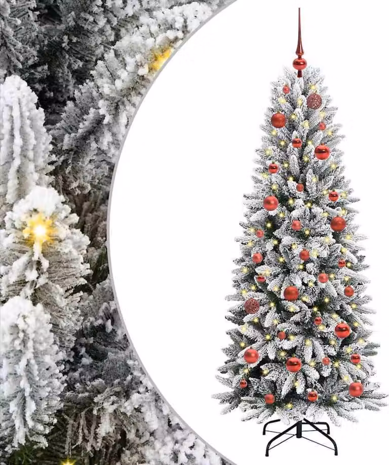 Albero di Natale artificiale con 150 LED Bianco 150 cm