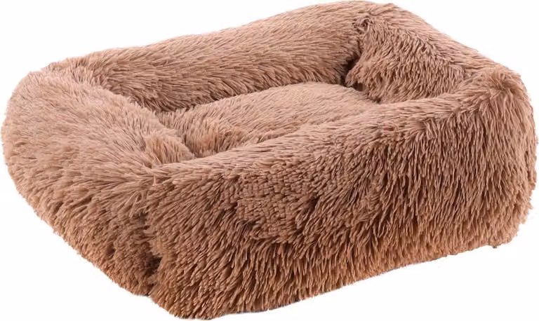 Cestino Flamingo Krems rettangolare con cerniera, color taupe, dimensioni: 50 x 40 x 15 cm