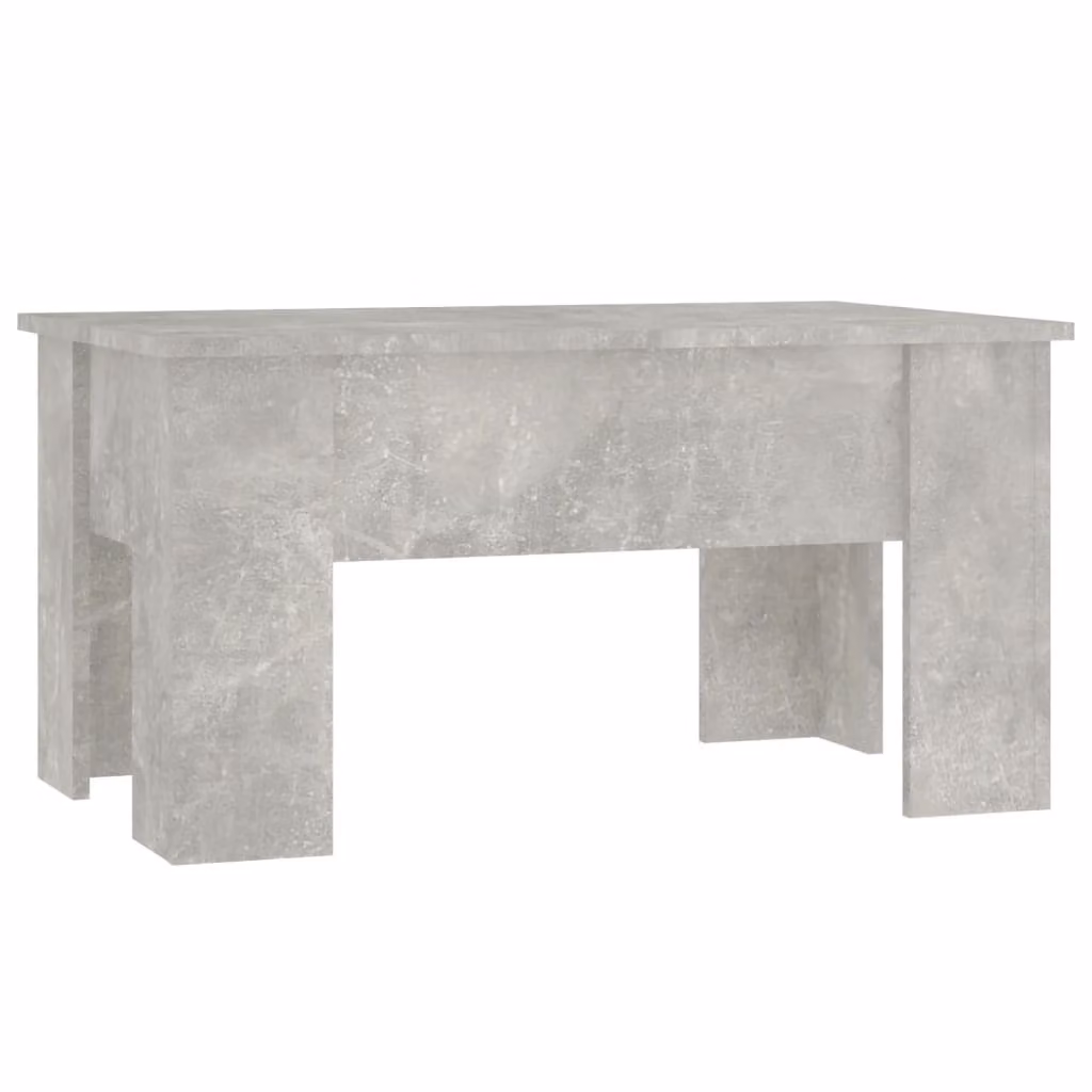 Tavolino da Salotto Grigio Cemento 79x49x41cm Legno Multistrato