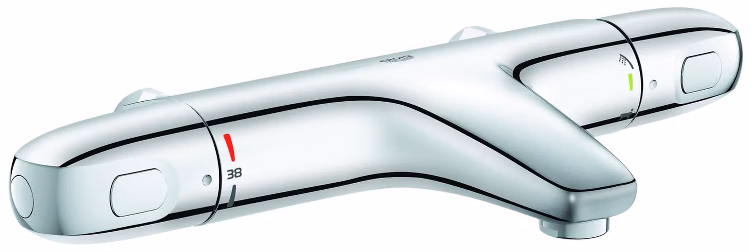 GROHE Grohtherm 1000 Mitigeur thermostatique pour bain, portée 147mm, sans raccords, 34823003, 34823003