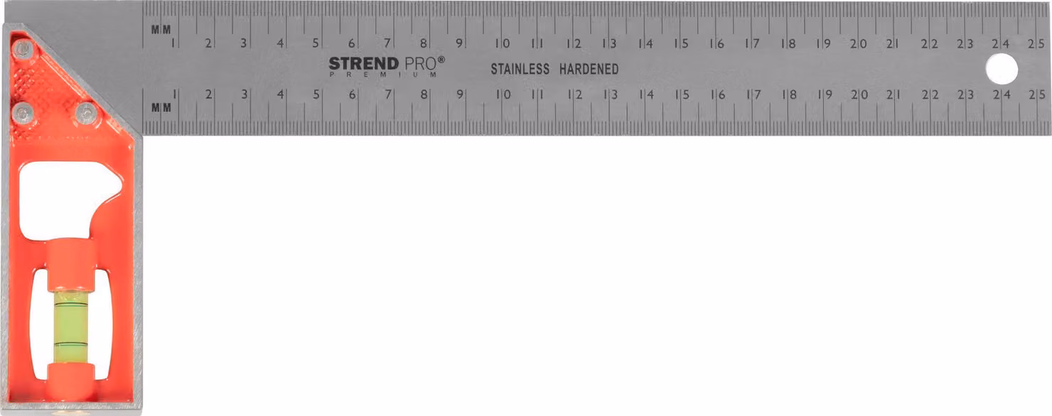 Squadra Strend Pro Premium, 250 mm, con livella a bolla