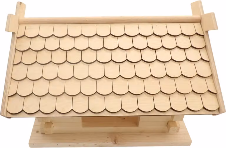 Strisce complete di tegole in legno a coda di pesce, 33 mm