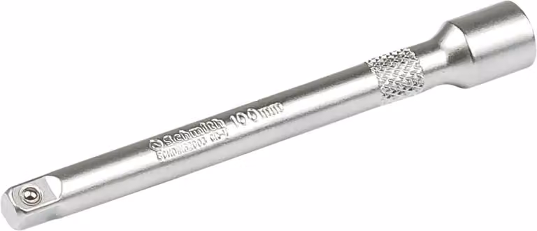Prolunga per chiave a cricchetto Schmith, 1/4", 100mm, acciaio CrV di alta qualità, per chiavi a cricchetto, bussole e utensili, accessori per officina, adattatore per inserti per chiavi