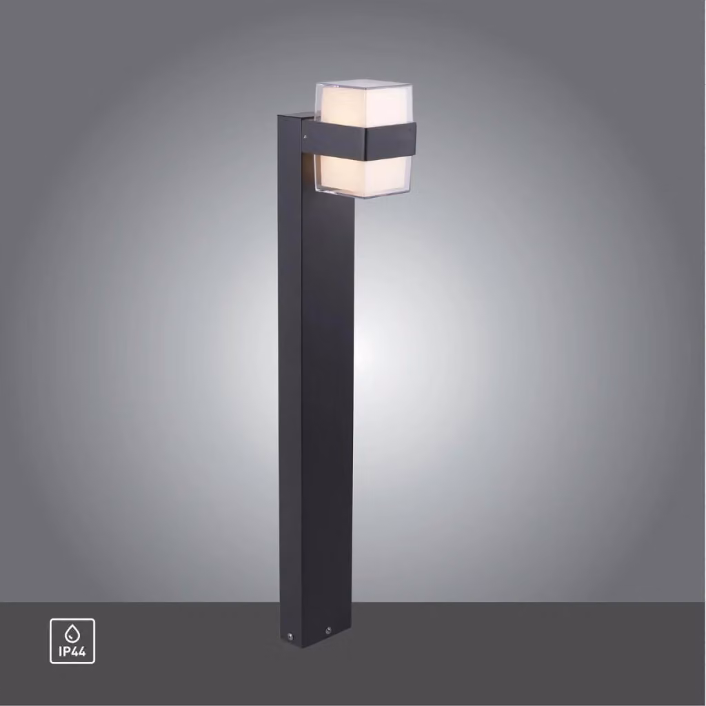 Paletto da giardino moderno Paul Neuhaus LED 8W 3000K nero IP44 – 2