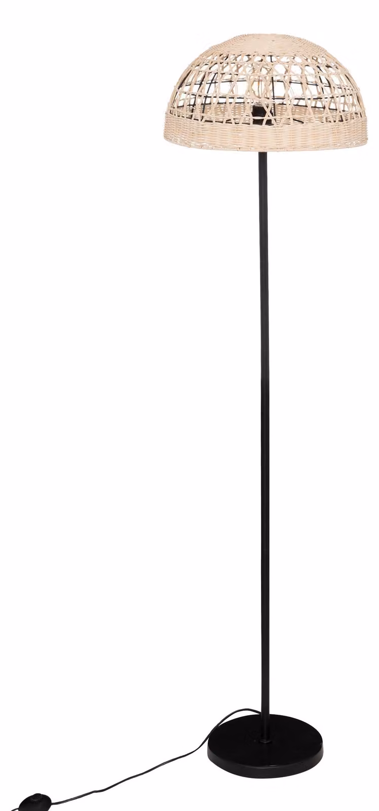 Lampada da terra RORY con paralume in maglia, Ø 40 × 150,5 cm