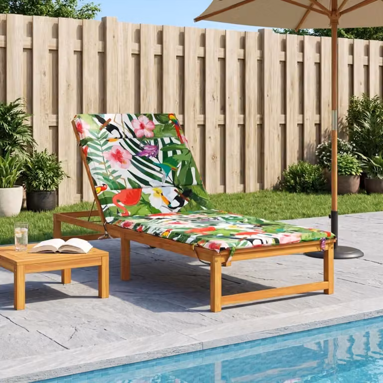 vidaXL Cuscino per Lettino GEMERT 100% Poliestere Multicolore