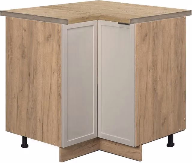 Mobile ad angolo cucina Fame-Line GrigioBeige/Rovere dorato 80.5 cm, PL Rovere Vicco