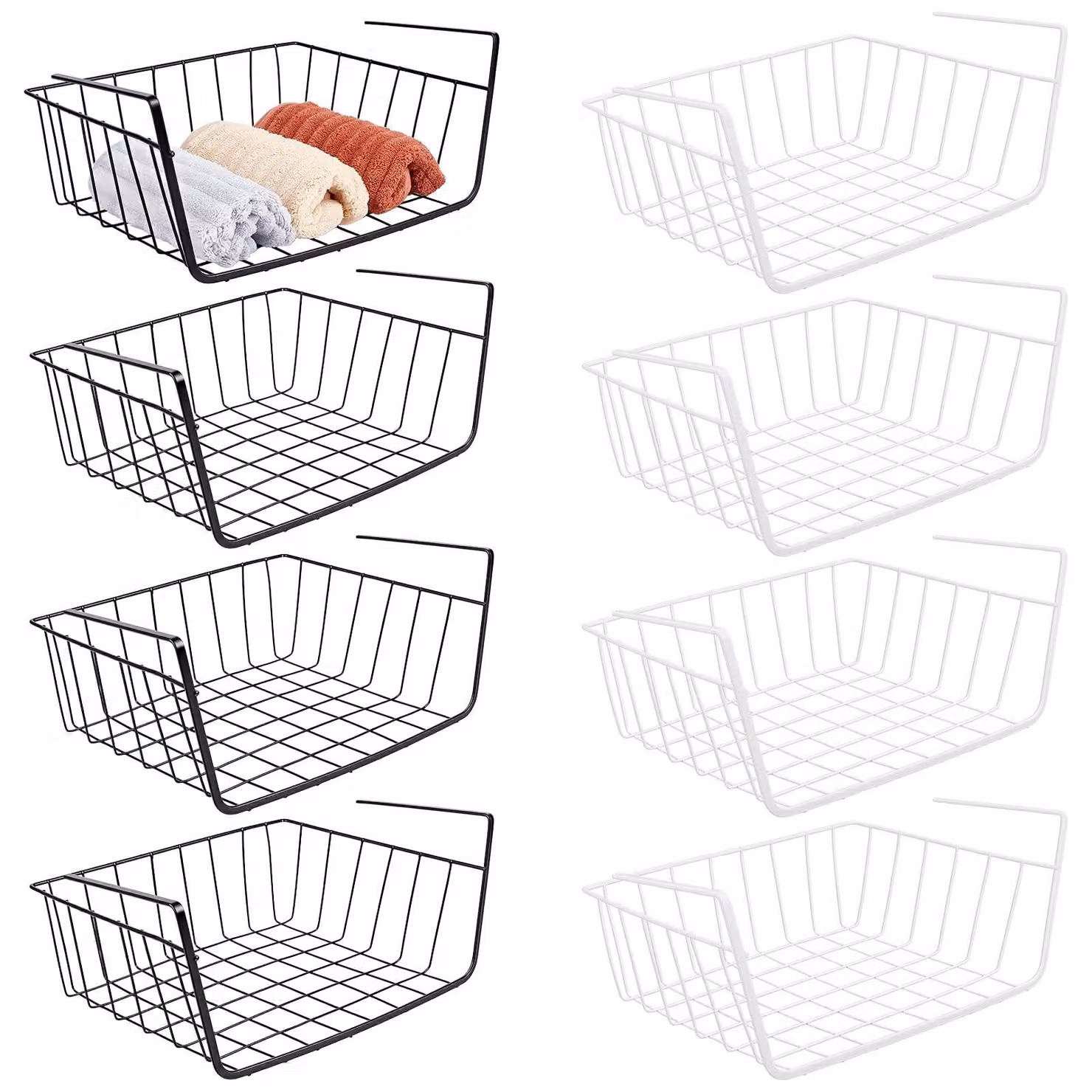 Set di 8 organizer da incasso per cucina e ufficio