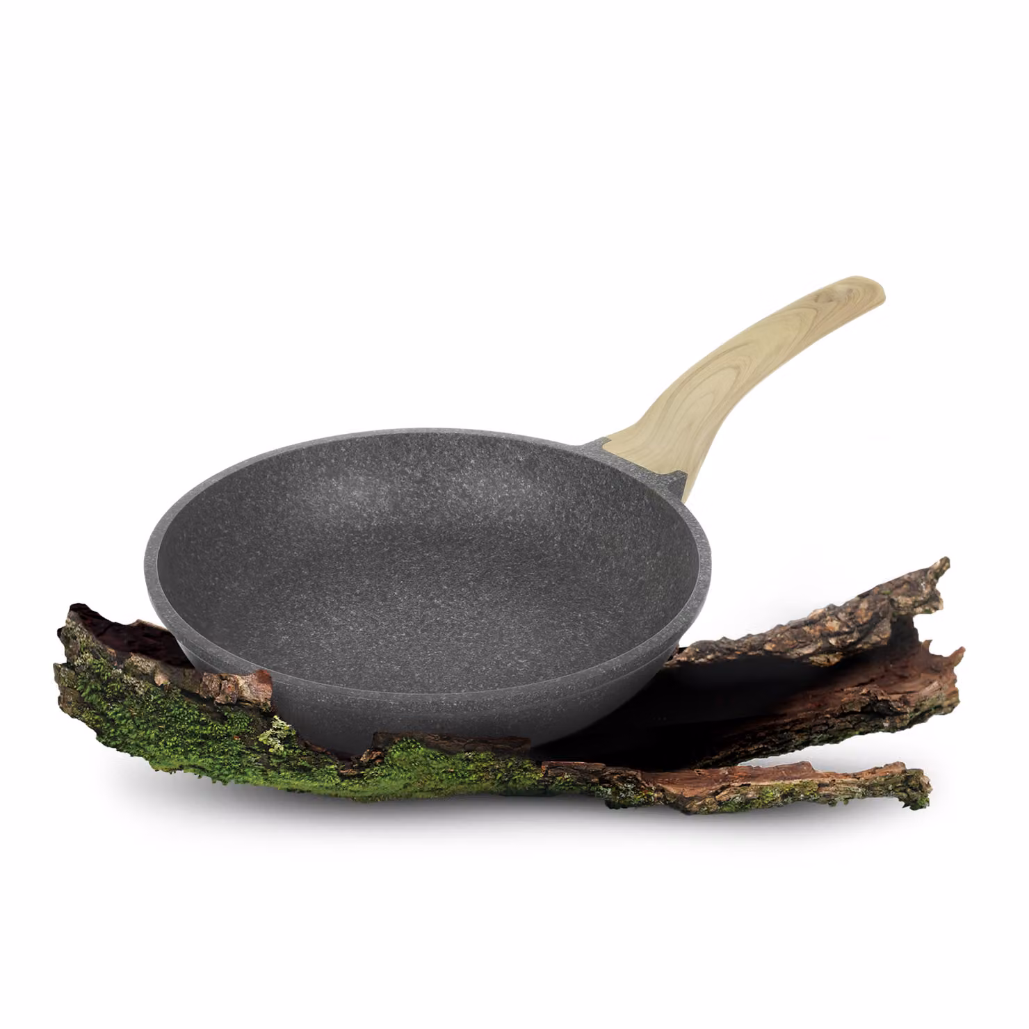 Padella antiaderente KASANOVA Eco Petra Evolution in alluminio e ceramica, Grigio, Diametro: 28 cm – 2