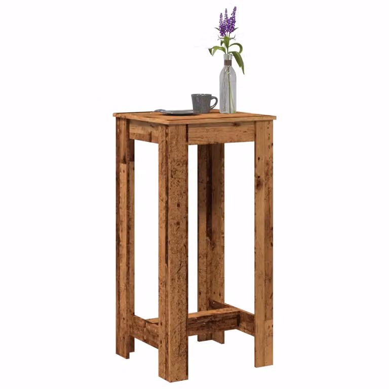 vidaXL Tavolo da Bar Moderno in Legno Marrone, L/P/H: 51 x 50 x 103,5 cm