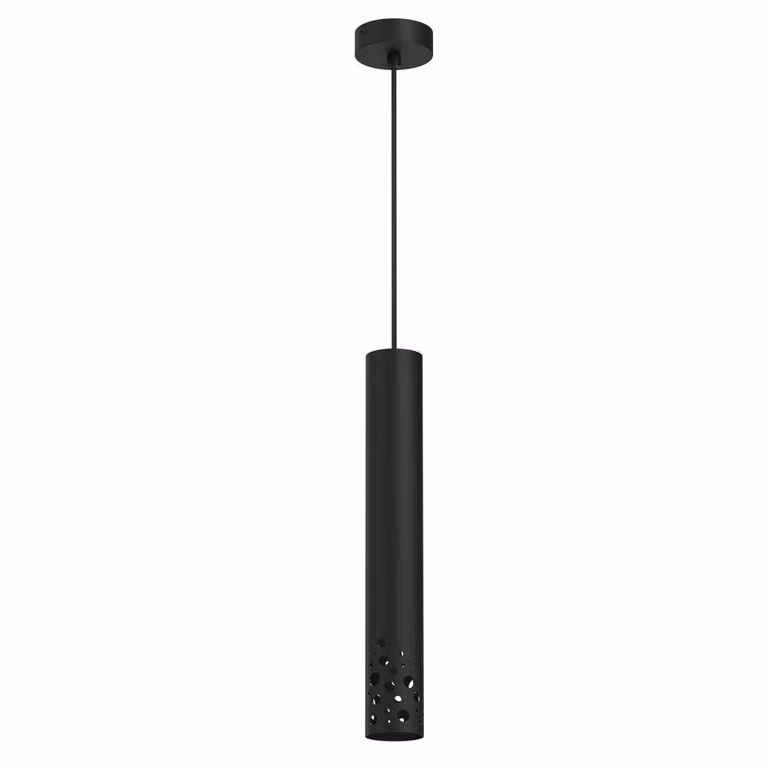 Tibia Buble tubo nero lampada a sospensione decorativa 1xGU10 8W Luminex