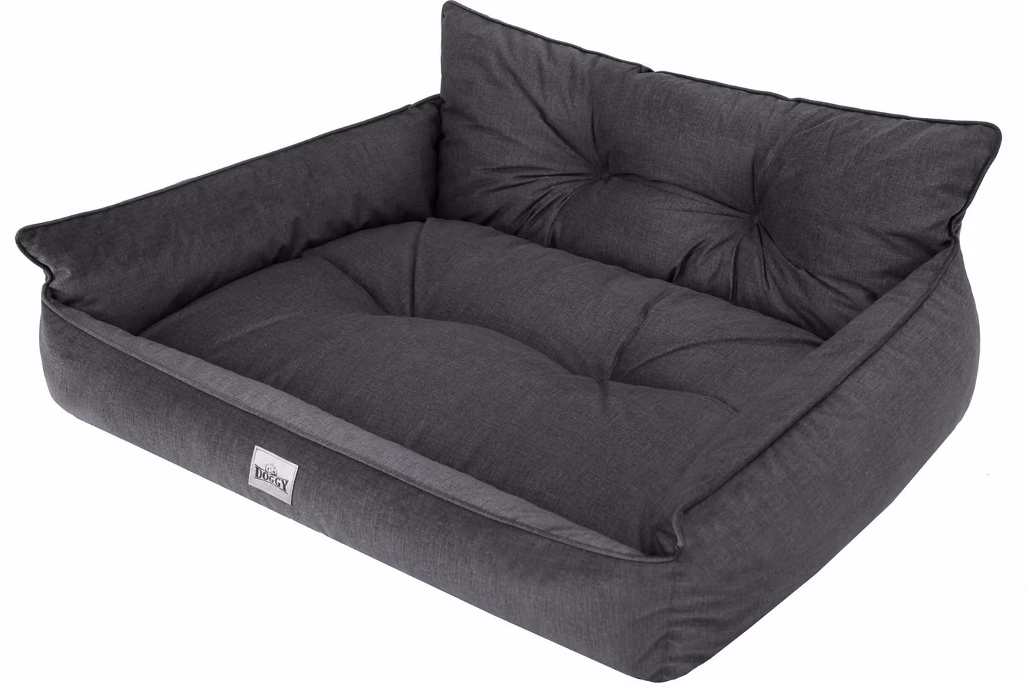 Letto per cani Lettino per cani Cuscino trapuntato per cani Letto Divano per cani Materasso per cani Letto per cani Divano per cani Materasso, fantasia grafite, L - 64 x 49 cm