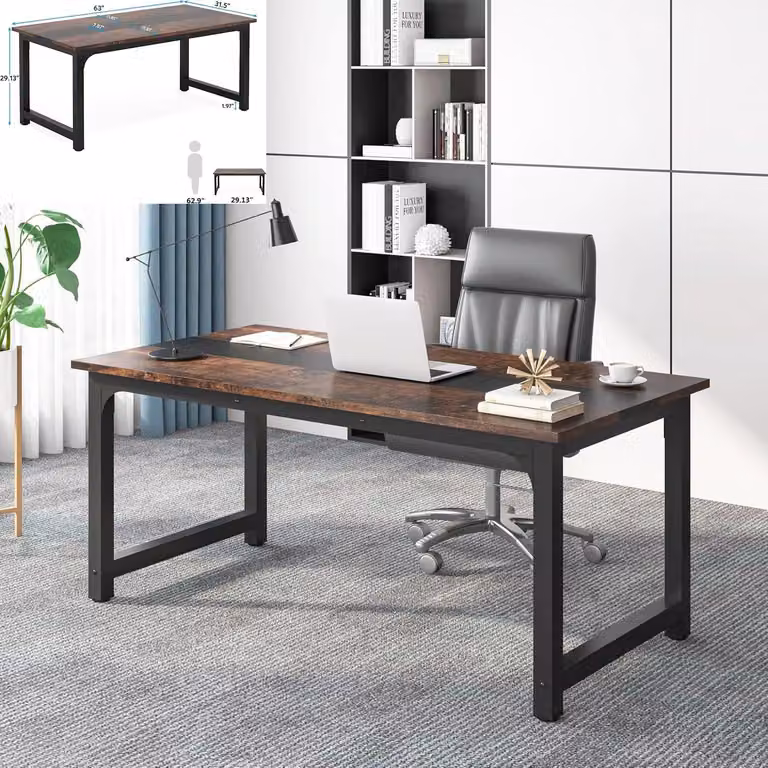 Scrivania - Tavolo da lavoro - Postazione di lavoro - Scrivania per computer - Scrivania - Ampia superficie di lavoro 160x70 cm