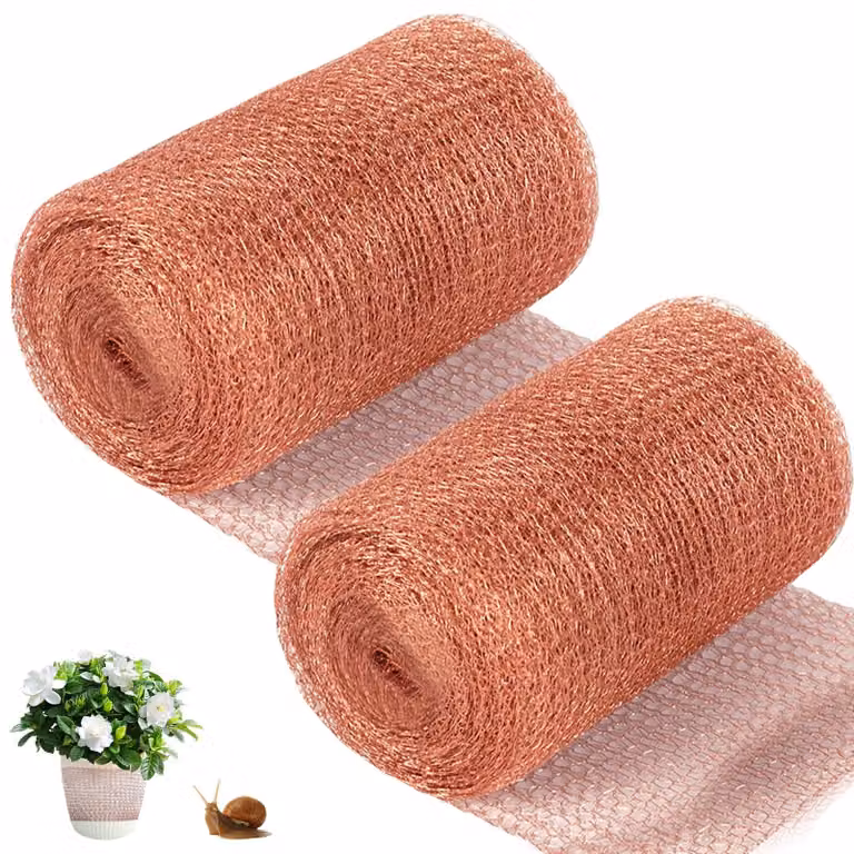 Solidchoice - 2 rotoli di rete in rame, dimensioni 12,7 cm x 6 m, per la protezione da animali indesiderati
