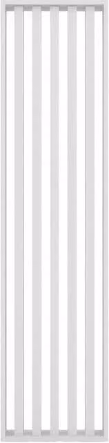 Pannello Divisorio a Doghe in MDF Bianco 60 x 245 cm Separatore per Ambienti