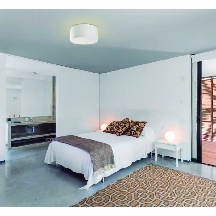 Plafoniera per interni SEVEN 500 Faro Barcelona, colore bianco, in tessuto e plastica, forma rotonda – 2