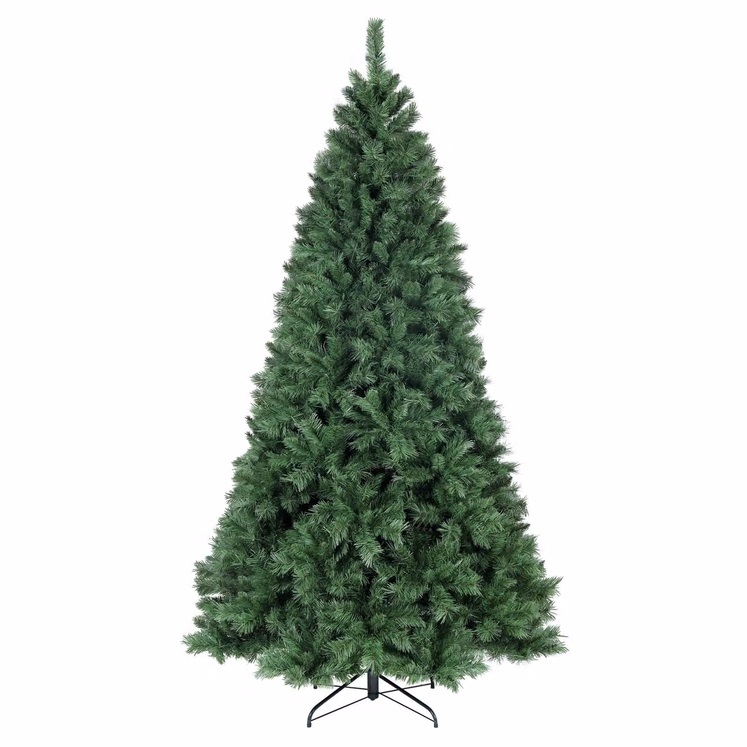 Albero di Natale artificiale Salcar 210 cm con sistema pieghevole e supporto in metallo, Ø 116 cm circa con 868 punte
