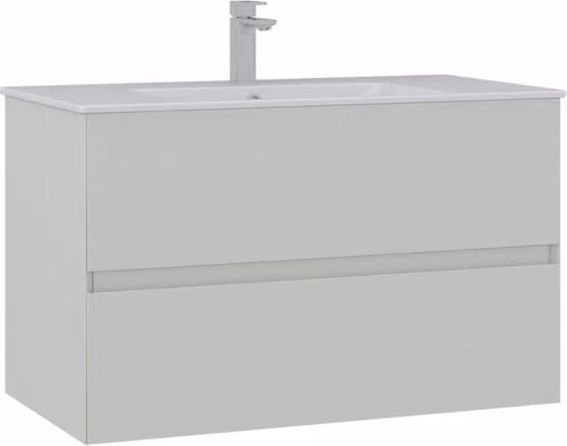 Mobile lavabo Nest 91 v2 HANAH HOME Cashmere opaco L: 91 cm, P: 51 cm, H: 55 cm