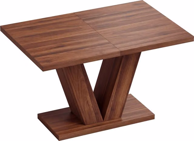 HOMCOM Tavolo da Pranzo Rettangolare per 4 Persone 120x80 cm Noce   Aosom Italy