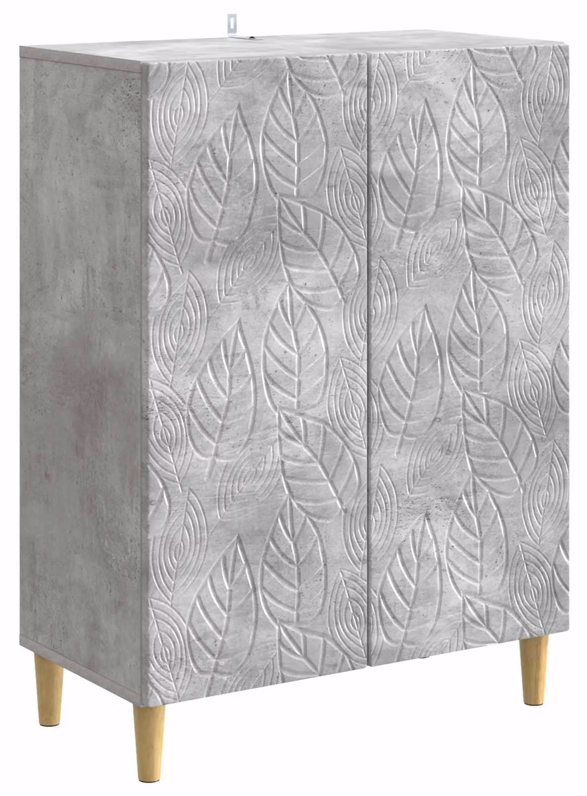 Credenza Grigio Cemento 66 x 34,5 x 90 cm Legno ingegnerizzato