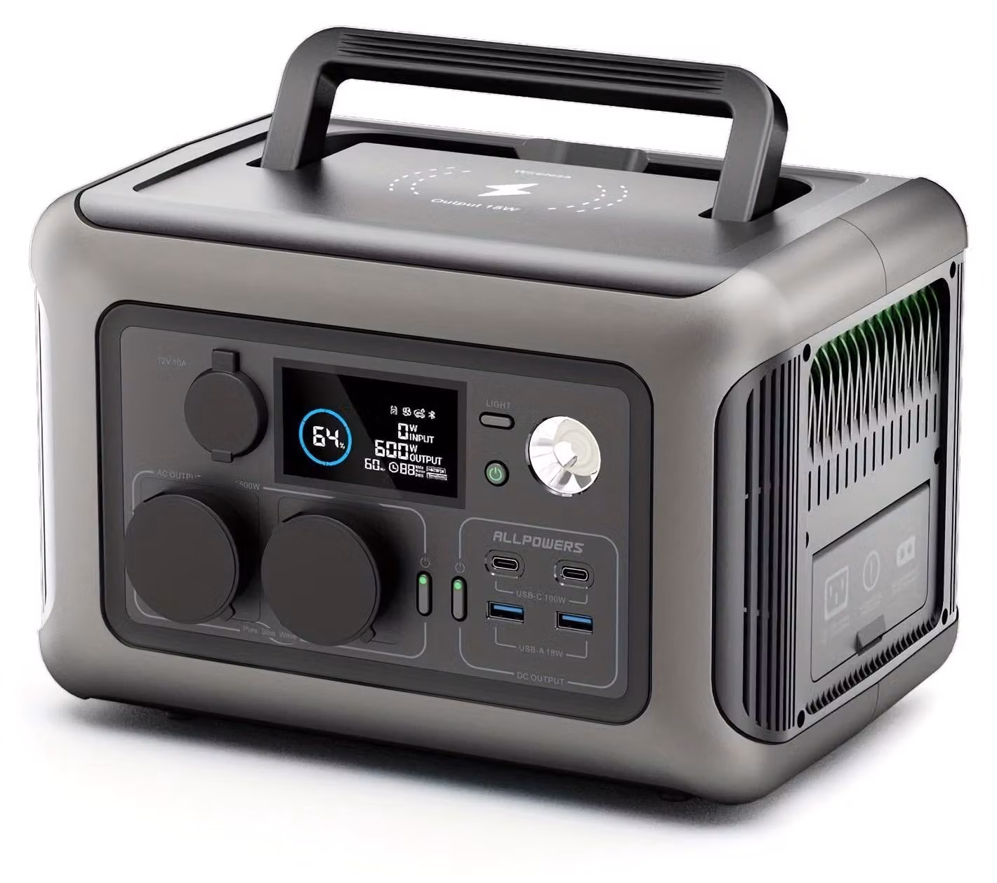 Centralina elettrica portatile - Generatore portatile - Alimentazione di emergenza - Batteria solare - Power bank - Design compatto
