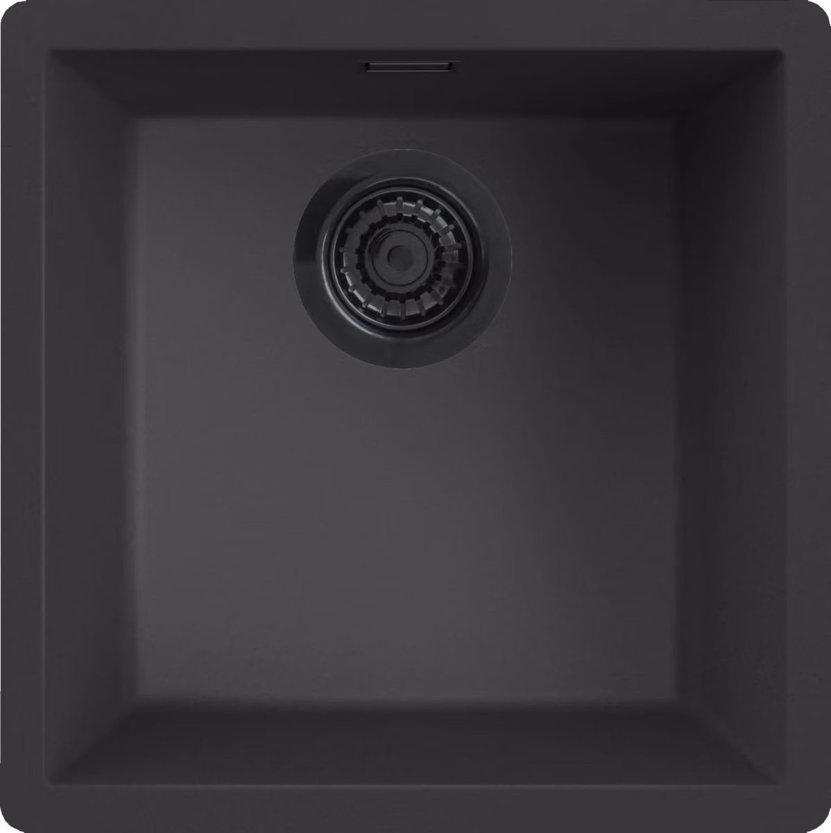REGINOX R40287 Lavello in granito "Regi Granite" modello VERONA 40, colore nero, adatto a mobili da 45 cm di larghezza / Lavello da appoggio / Lavello da incasso