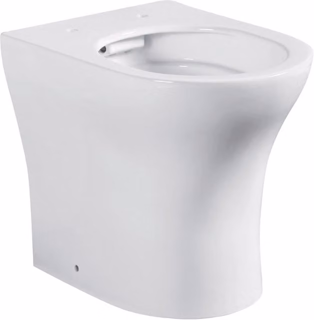 Vaso Sara IPERBRIKO sospeso rimless in ceramica bianca
