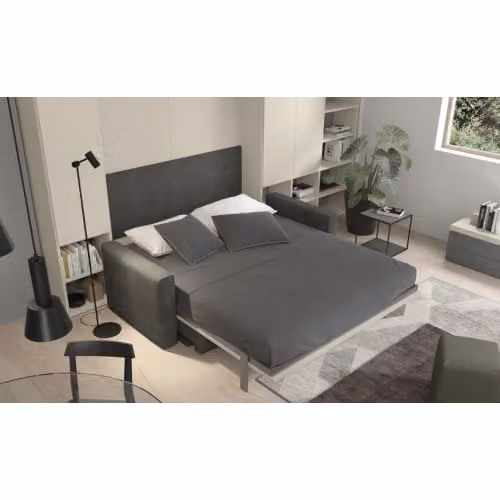 Mobile letto matrimoniale trasformabile con divano incorporato Click