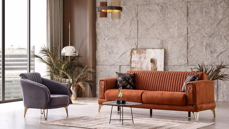 Elegante Sofagarnitur 3+1 Sitzer für modernen Komfort und stilvolles Wohnen