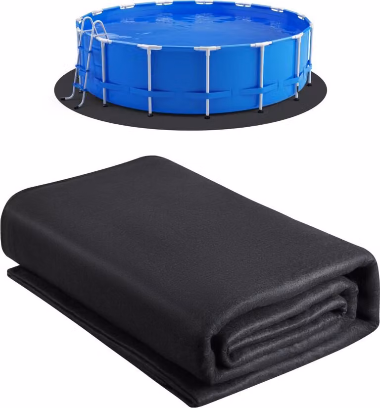 Sottotappeto per piscina - Telone di protezione per piscina fuori terra 6,4 m - Tappeto di alta qualità per la sicurezza della piscina
