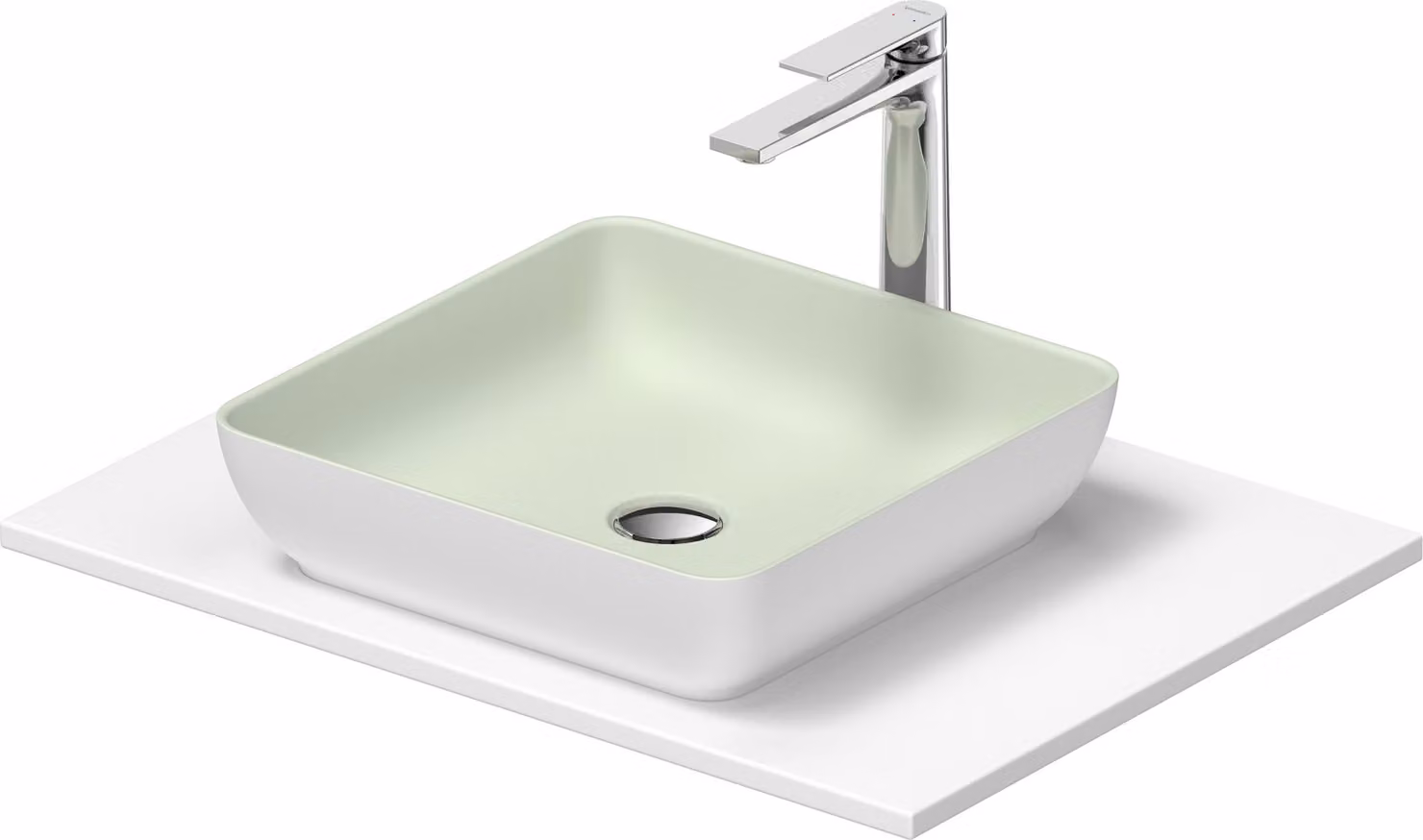 Duravit Sivida Set lavabos rectangulaires incl. console 680x500x123mm, 268017FG00, 268017FG00