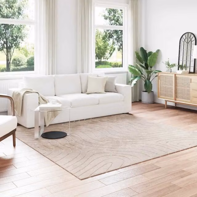 Tappeto per uso interno ed esterno PALMERAS Beige 240 x 240 cm 42022644